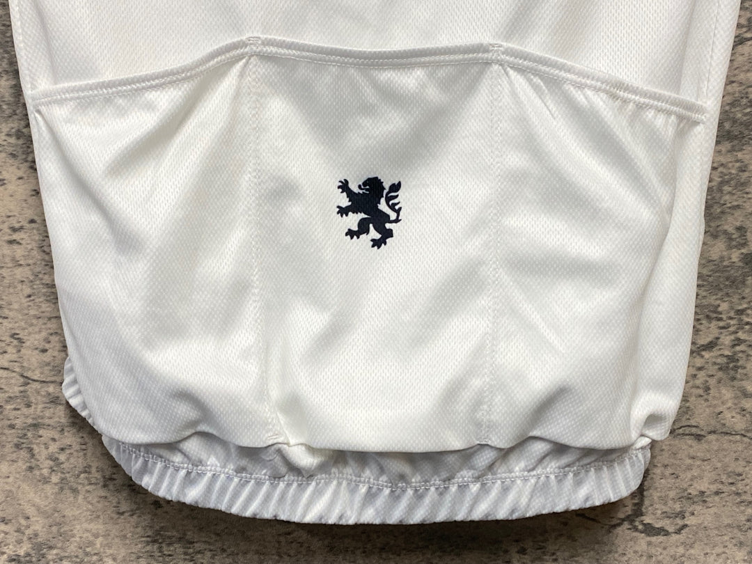 KI476 リオンドカペルミュール Lion de KAPELMUUR 半袖 サイクルジャージ S 白