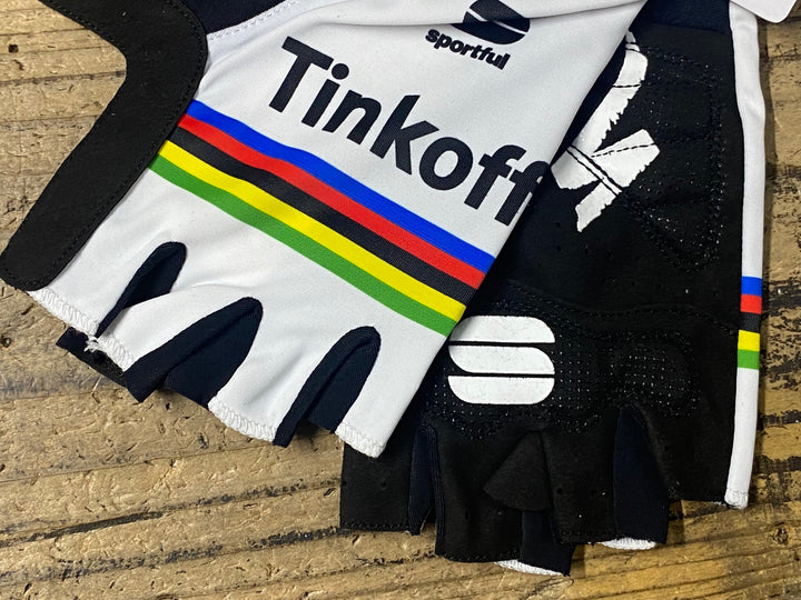 KJ798 スポーツフル sportful 指切り グローブ 白 黒 L TINKOFF