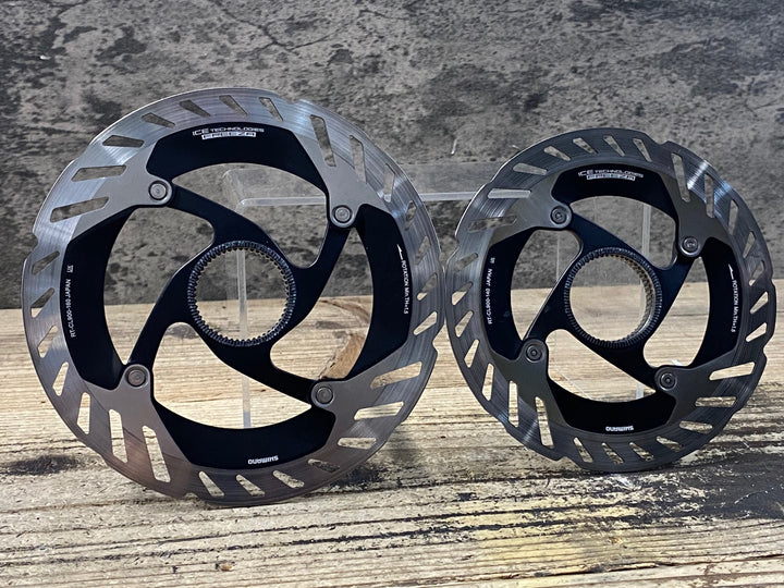 KA019 シマノ SHIMANO DURA-ACE RT-CL900 ディスクブレーキローター 2枚セットΦ160/140 ローター残り1.63/1.71mm