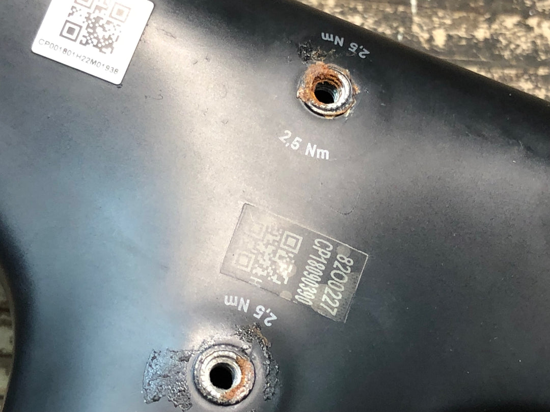 JC767 キャニオン CANYON CP0018 T-Bar カーボン 一体型ハンドル 90mm ※レバークランプ部のマーキング痕, ハンドル固定ボルト無し