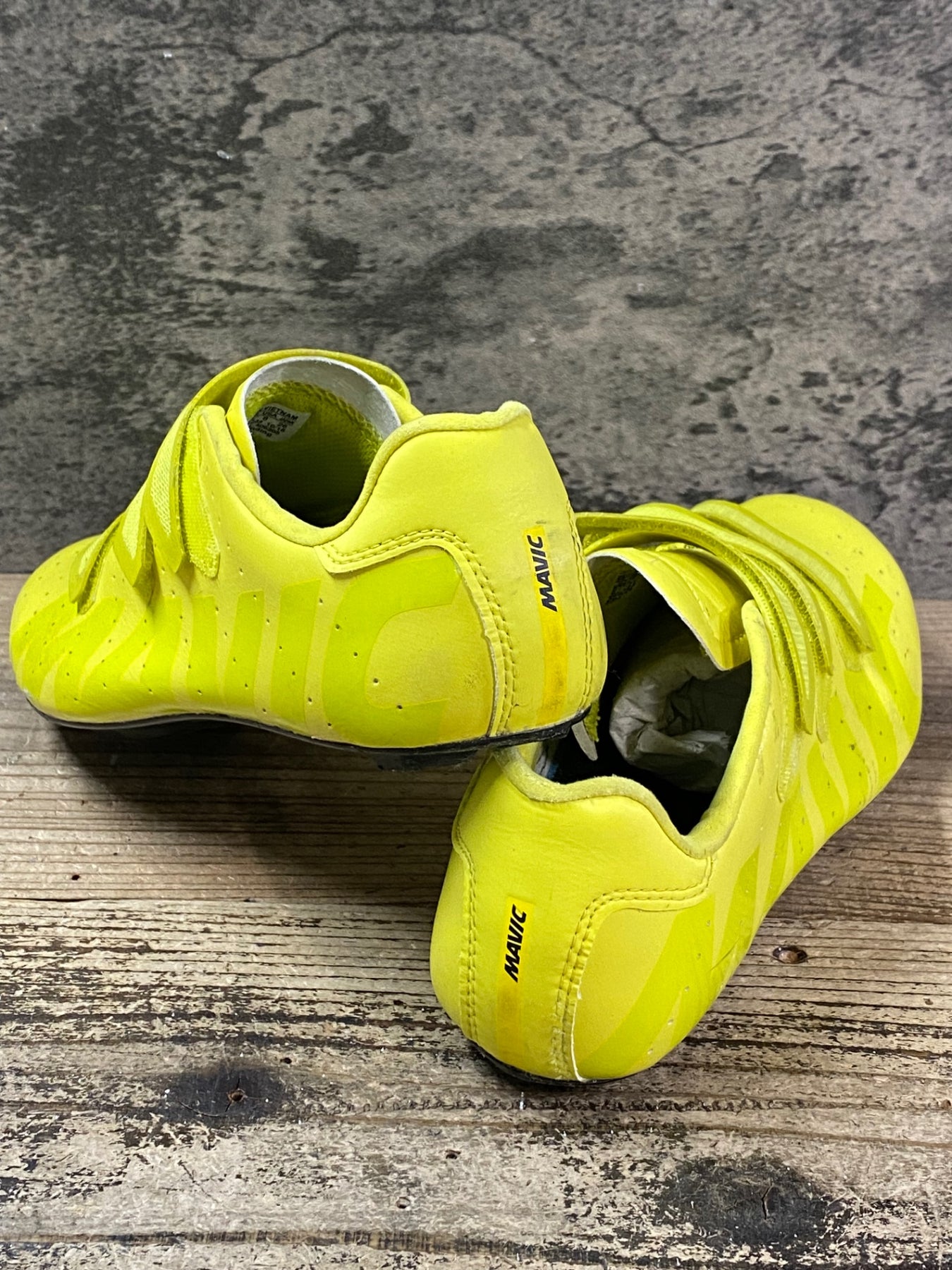 JO073 マヴィック MAVIC COSMIC ビンディングシューズ 黄 3穴 EU41 1/3