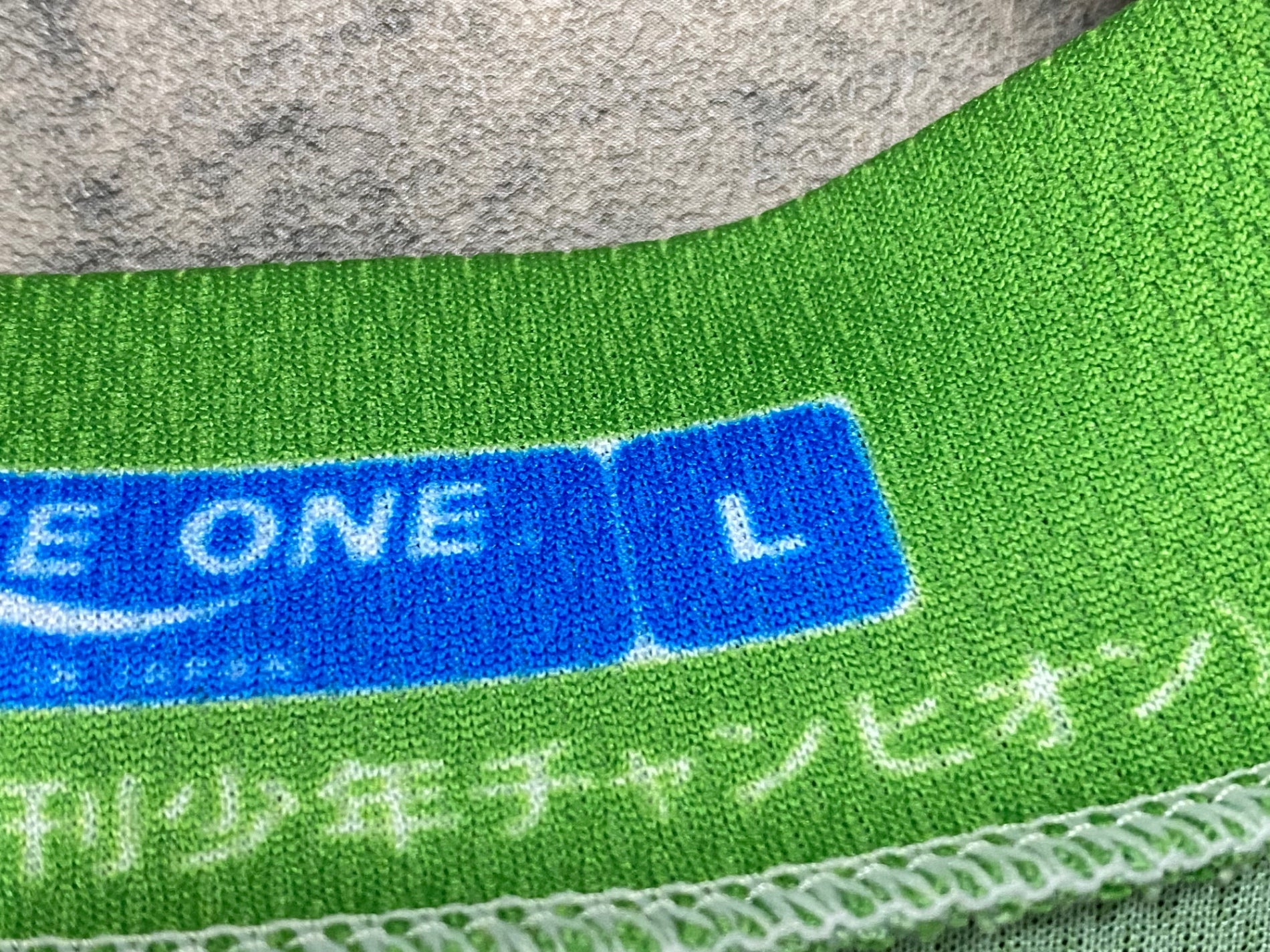JY996 ウェイブワン WAVE ONE 半袖 サイクルジャージ 黄緑 L 弱虫