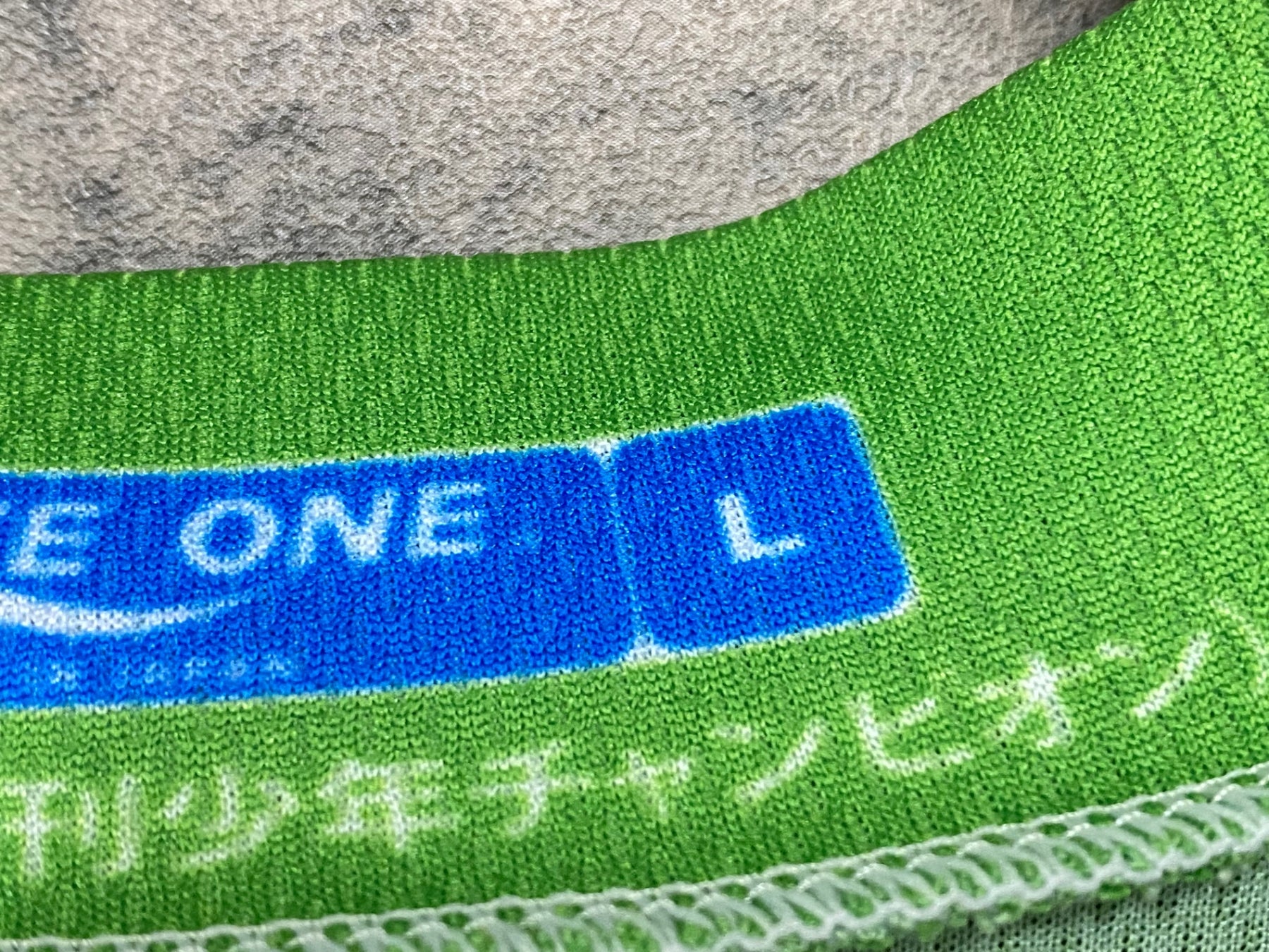 JY996 ウェイブワン WAVE ONE 半袖 サイクルジャージ 黄緑 L 弱虫