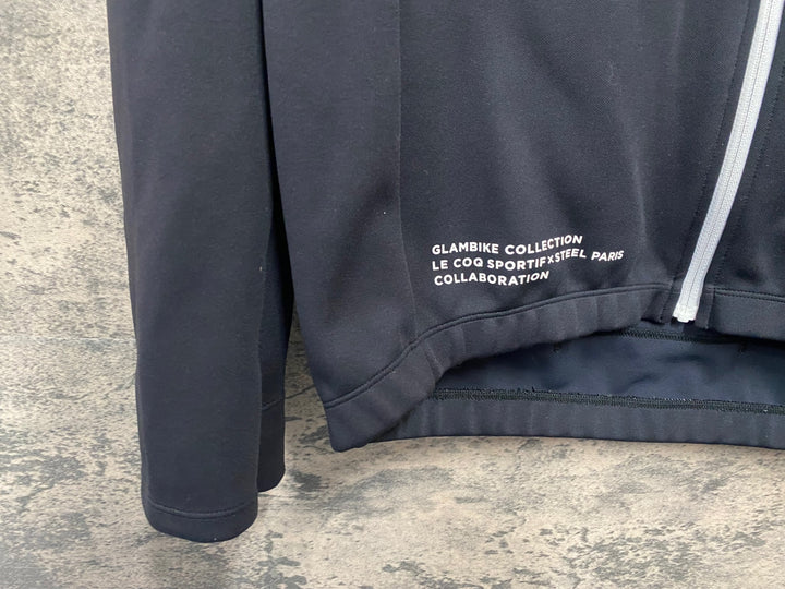 JT813 ルコックスポルティフ lecoqsportif 長袖 サイクルジャージ 黒 Oサイズ
