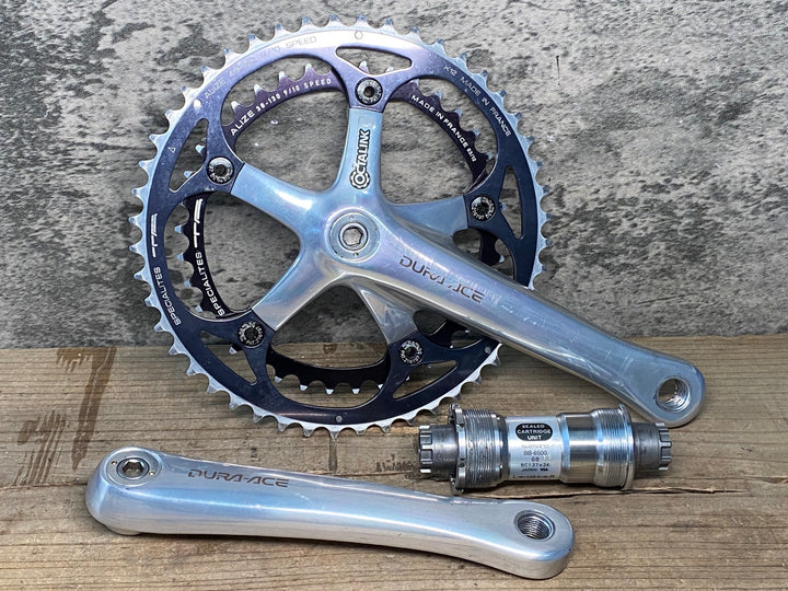 Cシマノ SHIMANO デュラエース DURA-ACE FC-7701 クランクセット 48/38T 170mm BB-6500 JIS付き