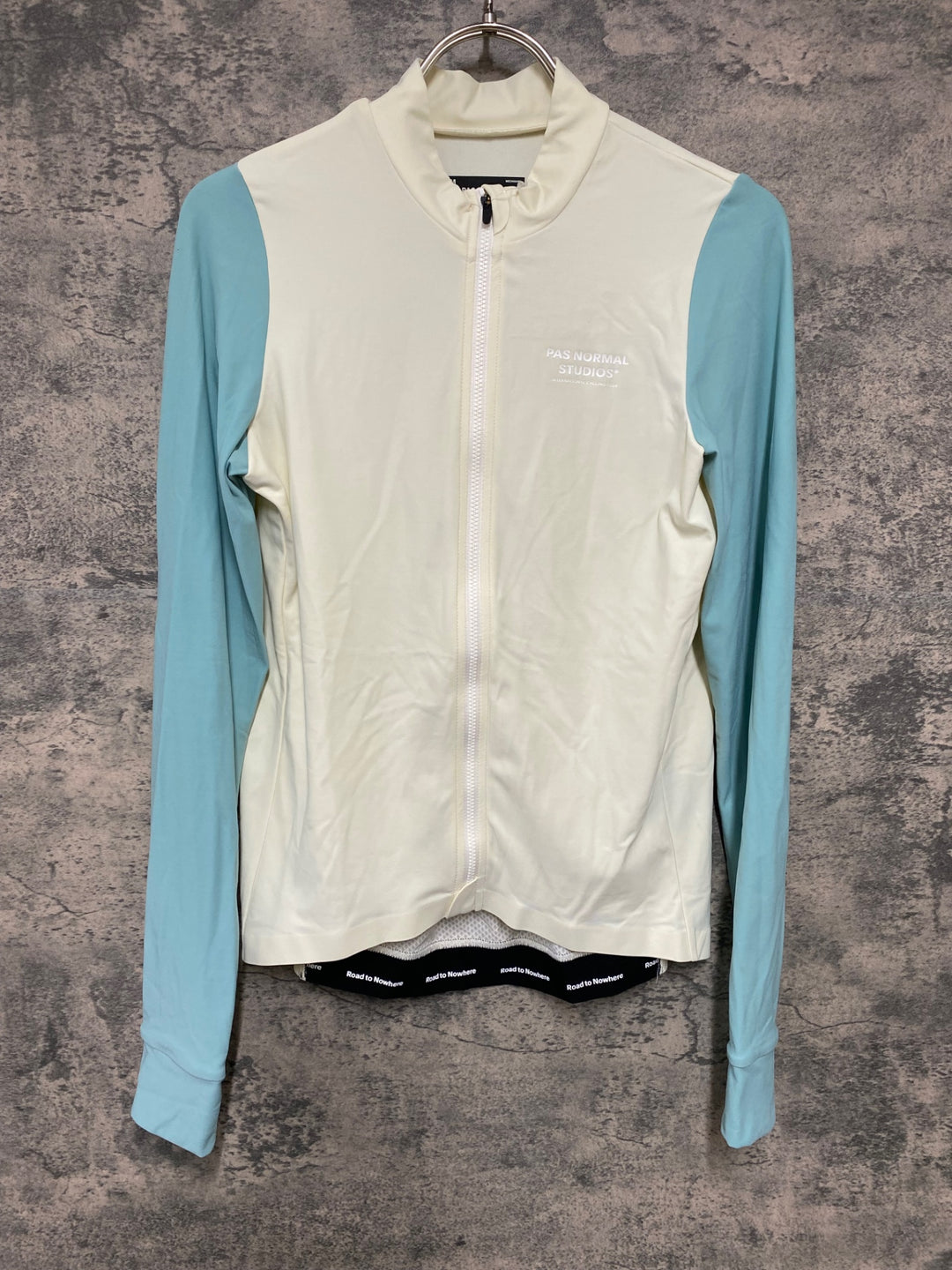 JY485 パスノーマルスタジオ PAS NORMAL STUDIOS Mechanism Long Sleeve Jersey 長袖 サイクルジャージ ホワイト グリーン M