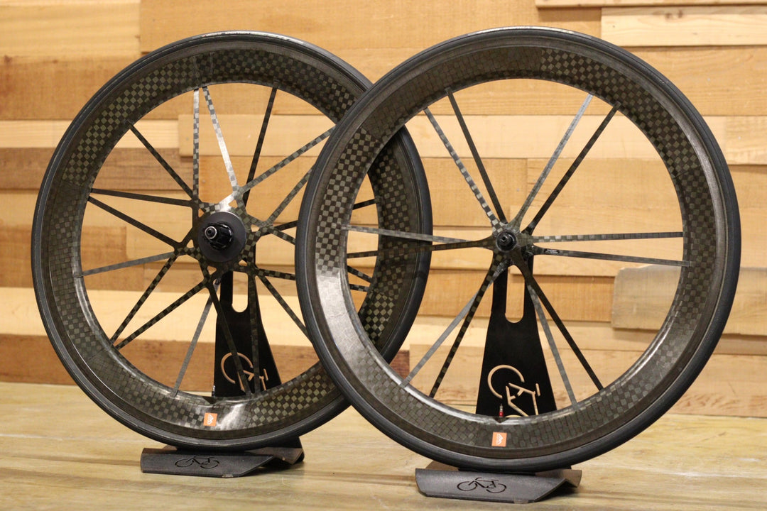 マッドファイバー MADFIBER TUBULAR カンパニョーロ 12/11S カーボン チューブラー ホイールセット 【立川店】