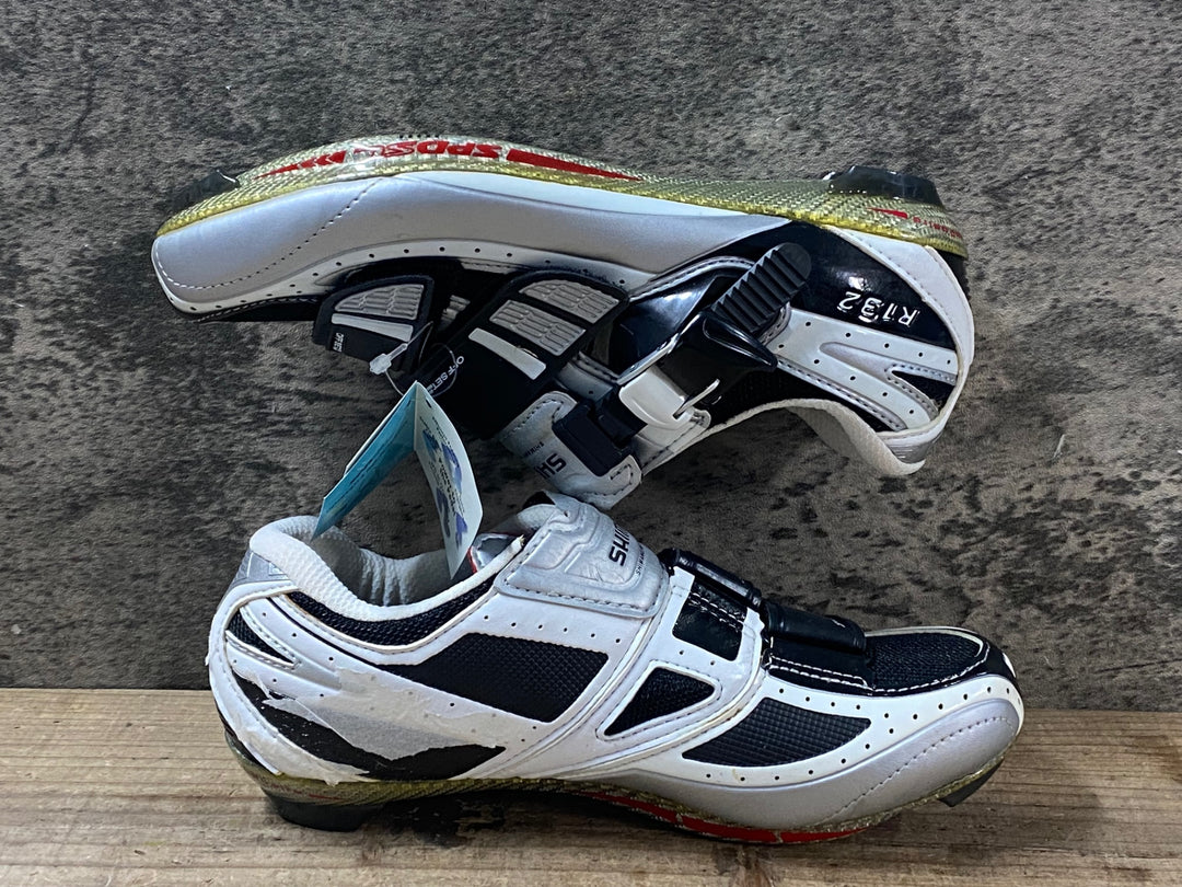 JR503 シマノ SHIMANO SH-R132L ビンディングシューズ 黒 EU37