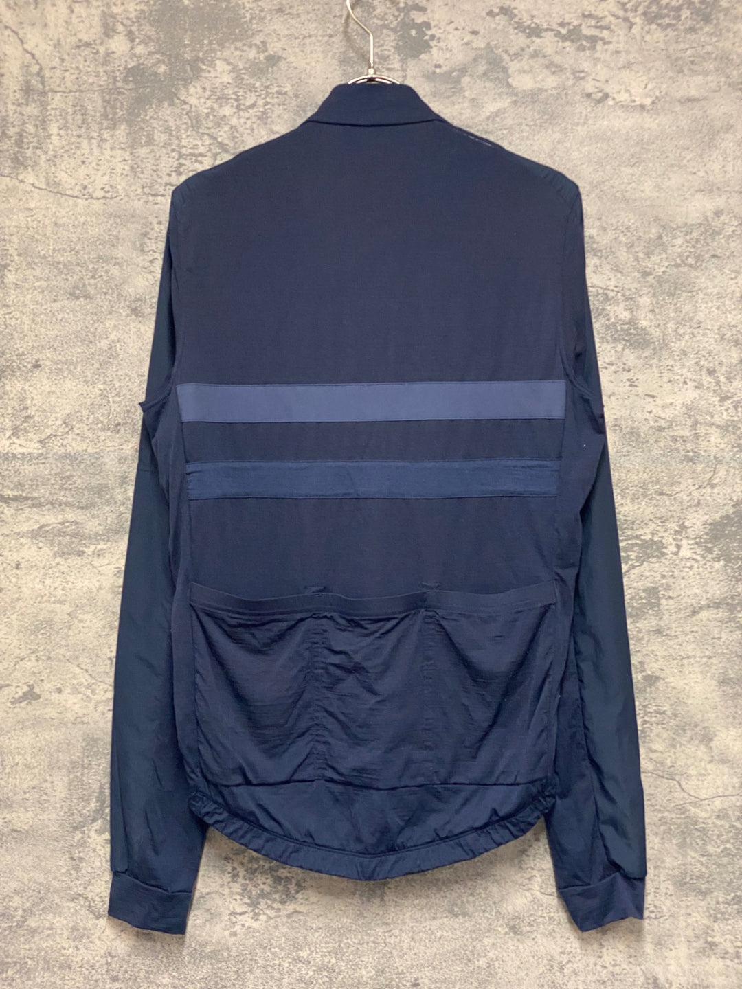 KF708 ラファ Rapha LONG SLEEVE BREVET WINDBLOCK JERSEY 長袖 サイクルジャージ 紺 M