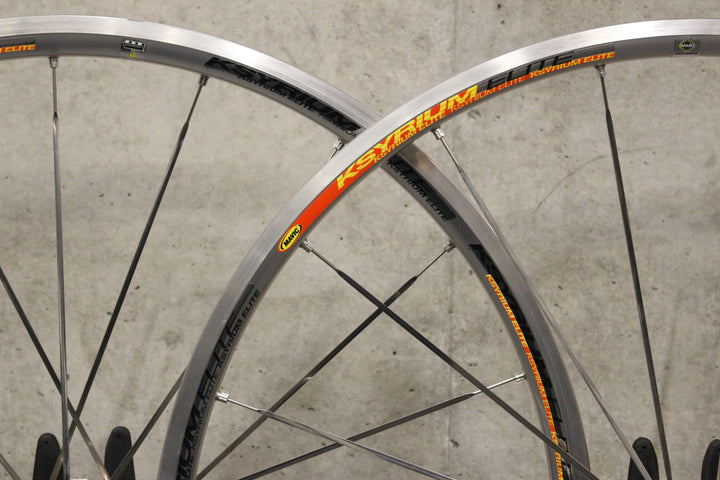 マヴィック MAVIC キシリウム エリート KSYRIUM ELITE アルミ クリンチャー ホイールセット  シマノ 11/12S ナローリム 13C 【福岡店】