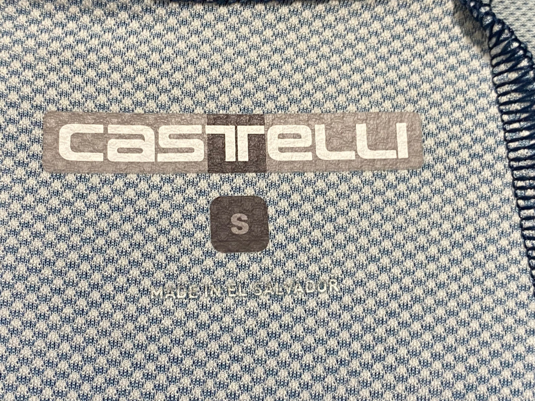 JS957 カステリ CASTELLI ROSSOCORSA 半袖 サイクルジャージ 紺 S