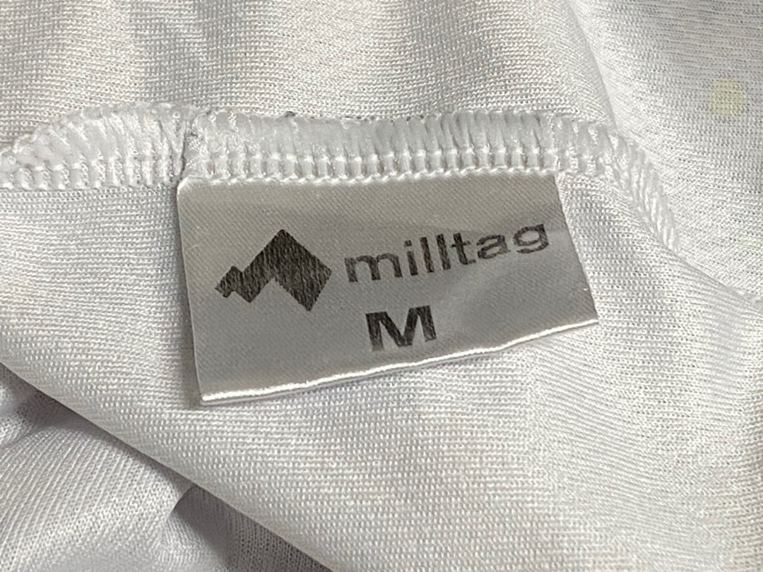 KN381 ミルタグ milltag 半袖 サイクルジャージ 白 M