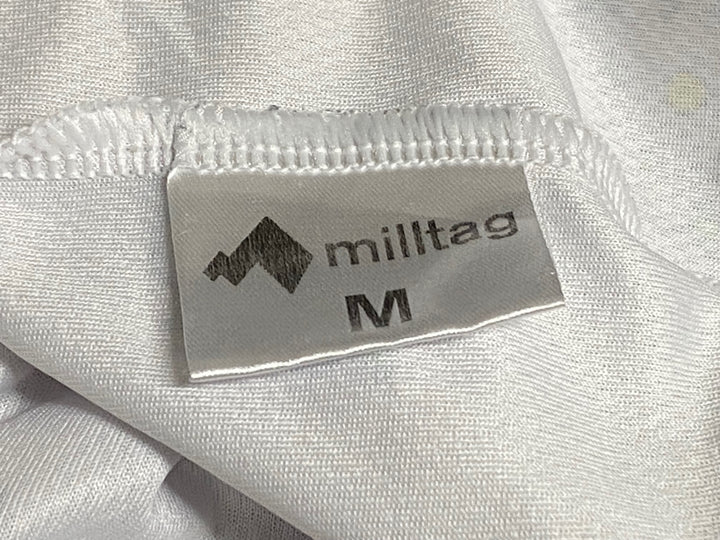 KN381 ミルタグ milltag 半袖 サイクルジャージ 白 M