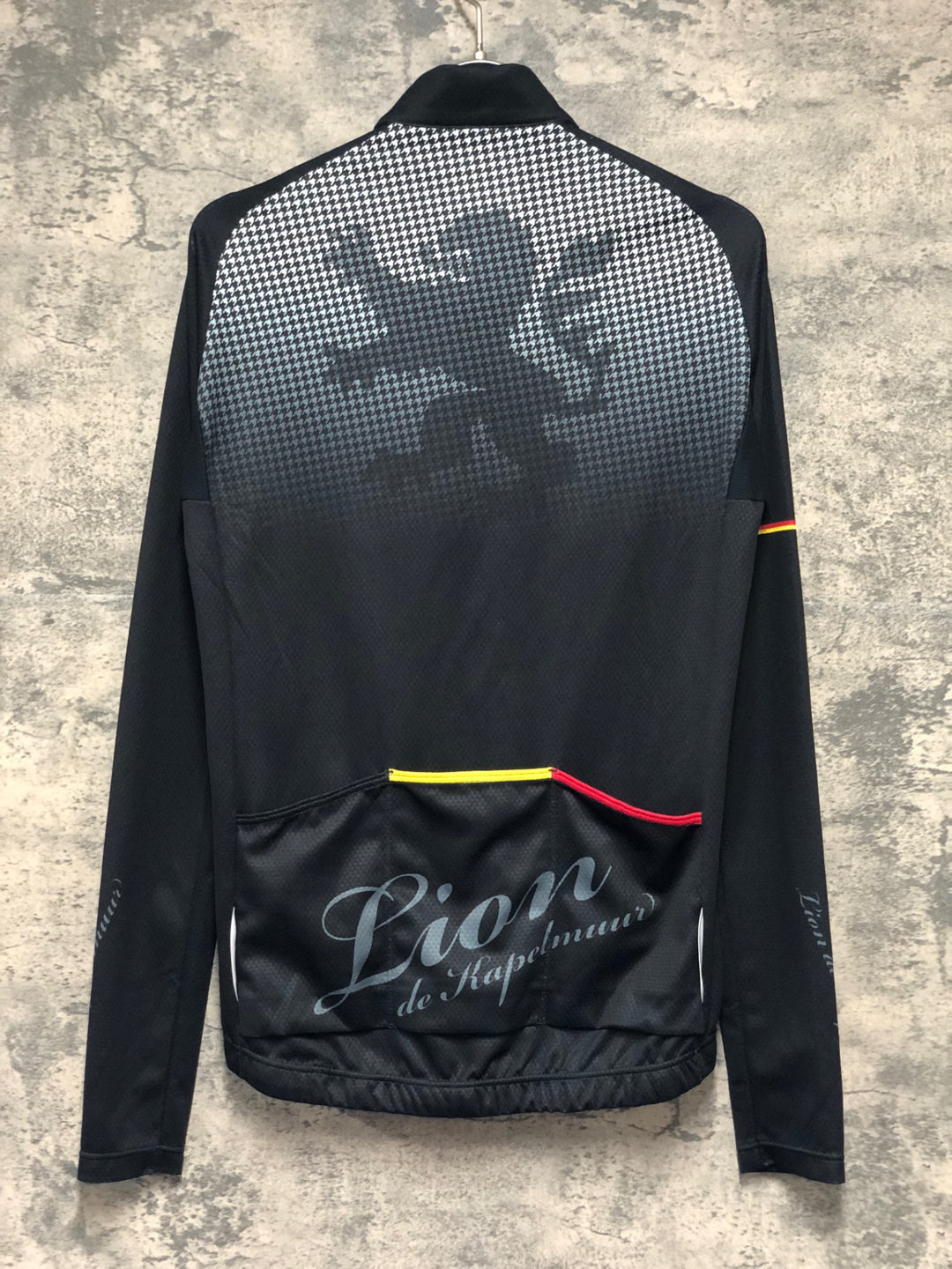 KL636 リオンドカペルミュール Lion de KAPELMUUR 長袖 サイクルジャージ 黒 M