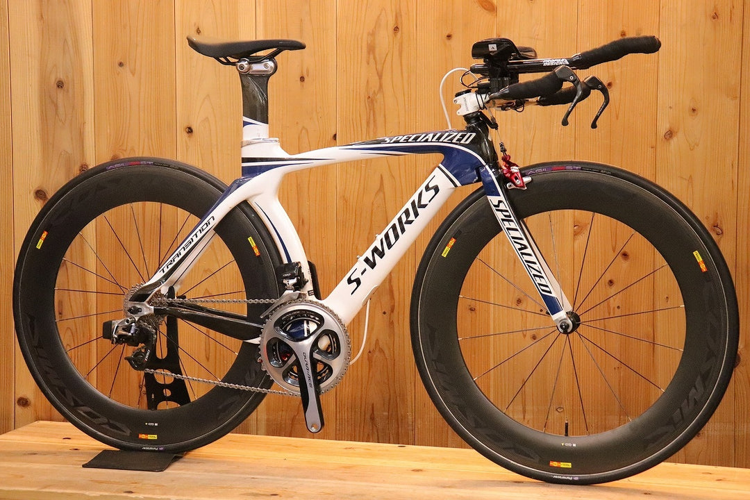 スペシャライズド SPECIALIZED エスワークス トランジション S-WORKS TRANSITION 2010年モデル XSサイズ スラム レッド E-TAP MIX 11S カーボン TTバイク 【芦屋店】