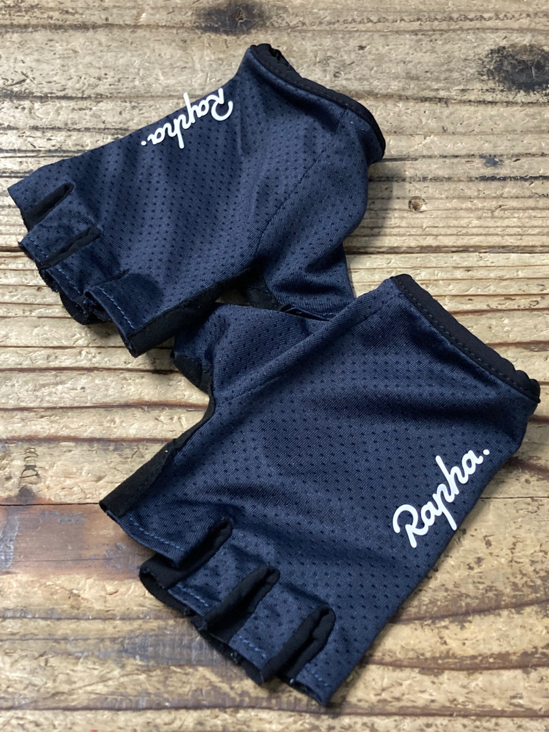 KN407 ラファ Rapha 指切 グローブ 紺 黒 ※サイズ不明