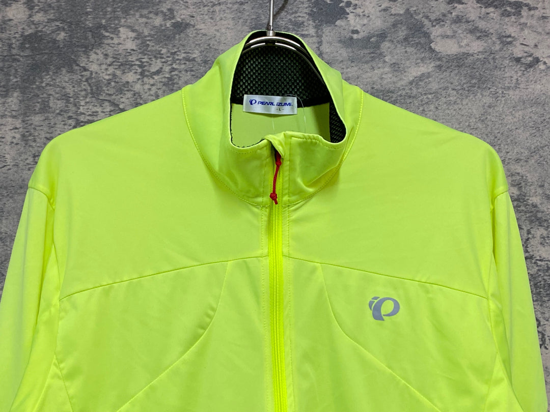 JW070 パールイズミ PEARL iZUMi 長袖 ウインドブレイカー 黄 L