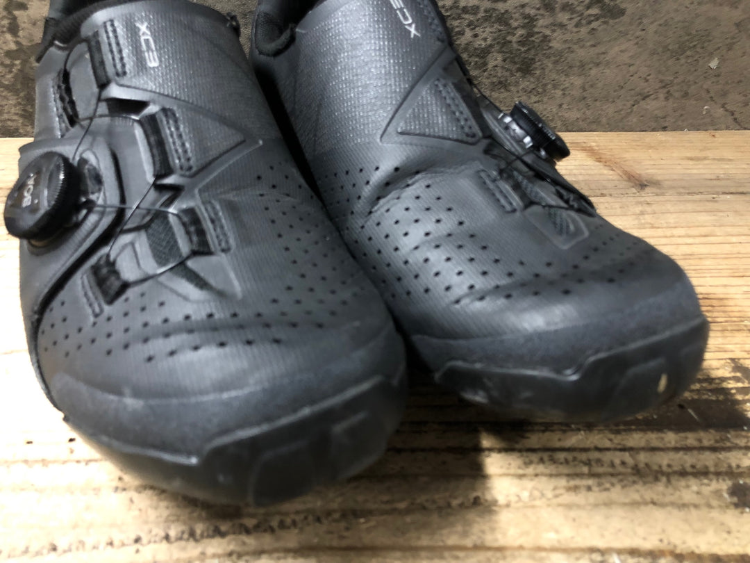 JZ920 シマノ SHIMANO XC3 SHXC300M L01 E ビンディングシューズ SPD EU42 SPD 2穴 黒