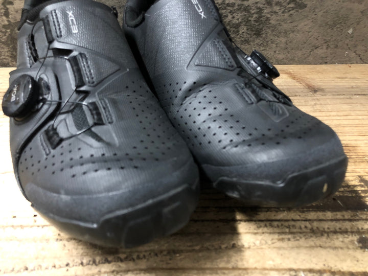 JZ920 シマノ SHIMANO XC3 SHXC300M L01 E ビンディングシューズ SPD EU42 SPD 2穴 黒