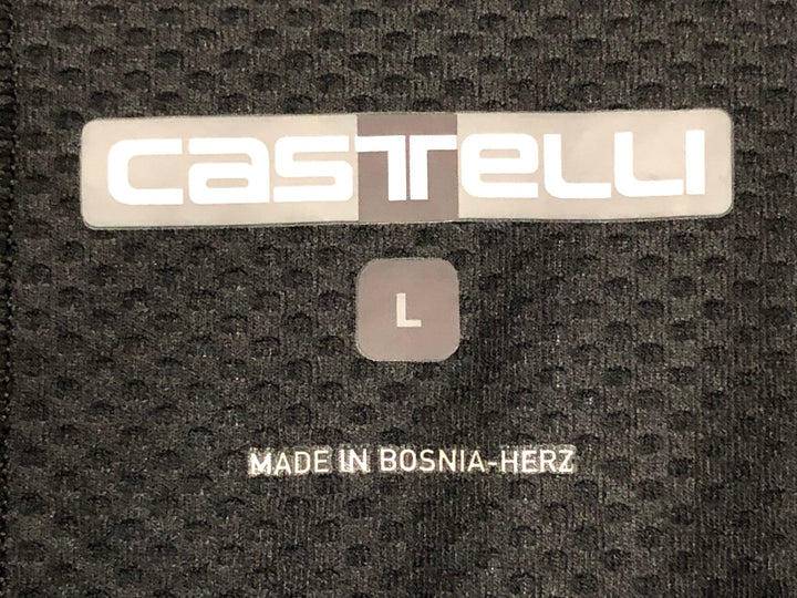 JJ814 カステリ CASTELLI 半袖 サイクルジャージ 黒 L