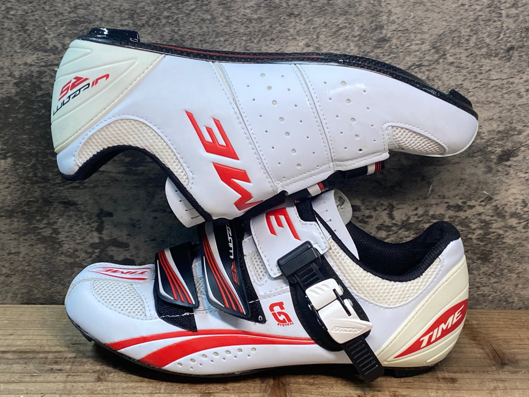 JR515 タイム TIME ULTEAM RS CARBON ビンディングシューズ 白 EU40