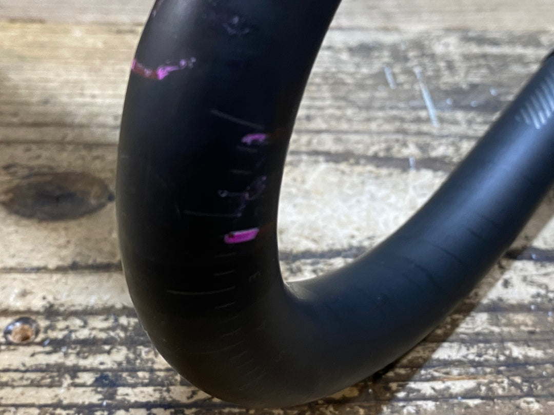 KK827 ボントレガー BONTRAGER XXX VR-CF カーボンドロップハンドル ブラケットC-C 420mm Φ31.8 ※ステム固定凹みのためジャンク