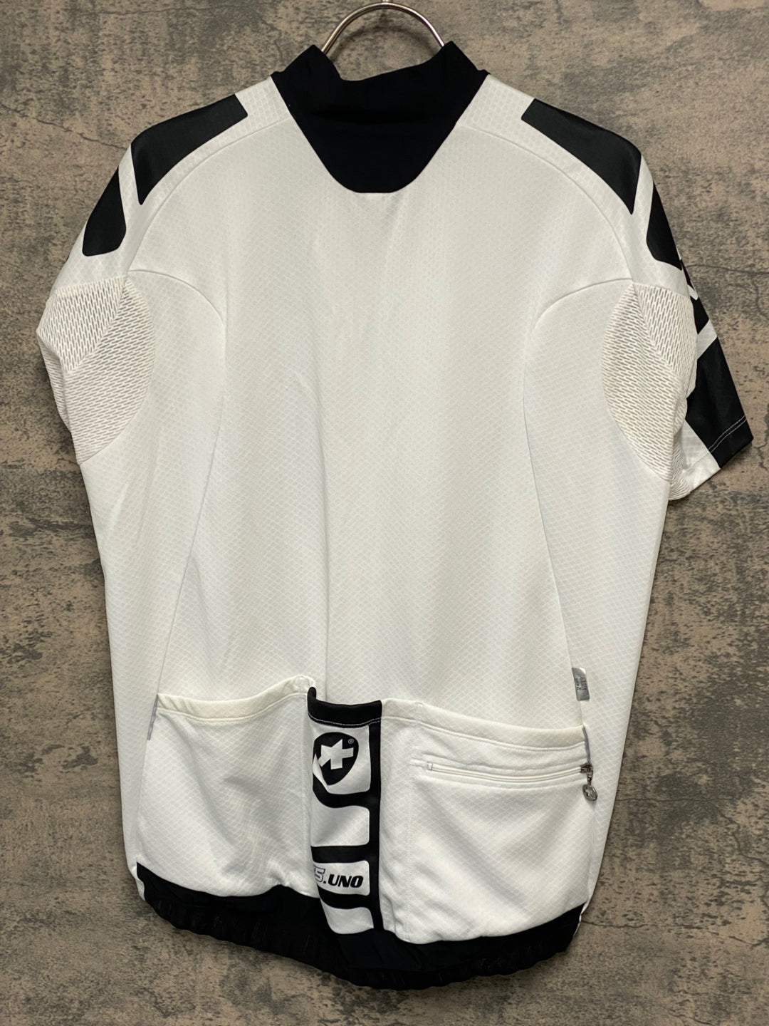 JW290 アソス ASSOS S5.UNO 半袖 サイクルジャージ 白/黒 XL