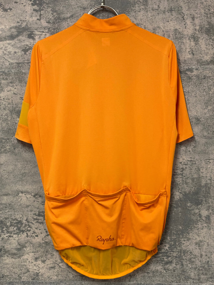JZ133 ラファ Rapha CLASSIC FLYWEIGHT JERSEY 半袖 サイクルジャージ オレンジ M