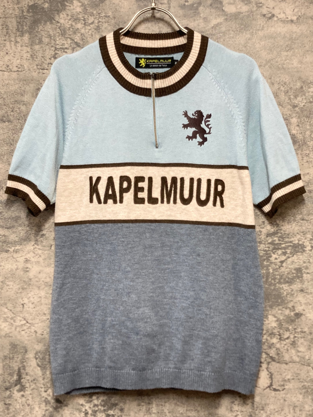 KK795 カペルミュール KAPELMUUR ウール 半袖 サイクルジャージ 水色 M