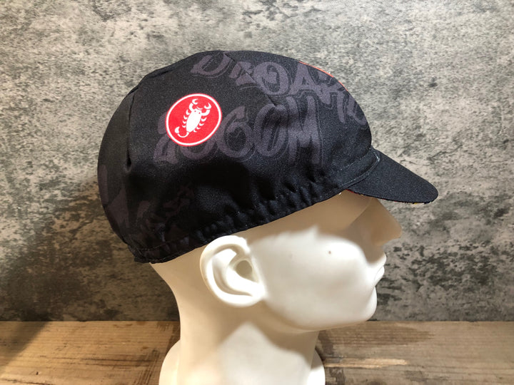 KG241 カステリ CASTELLI サイクルキャップ 黒 ※タグカット