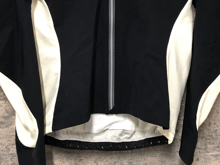 KM930 アソス assos iJ habu 5 長袖 サイクルジャケット 黒白 L 裏起毛 ※黄ばみあり