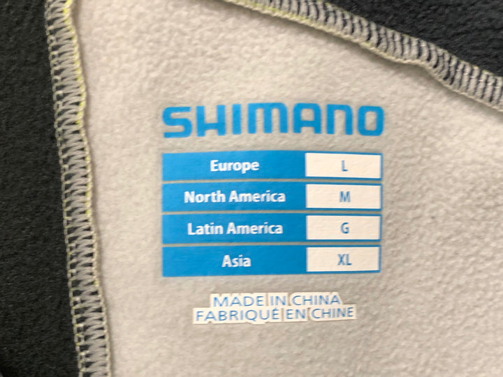KD663 シマノ SHIMANO 長袖 サイクルジャケット 黄 XL 裏起毛 ※汚れ