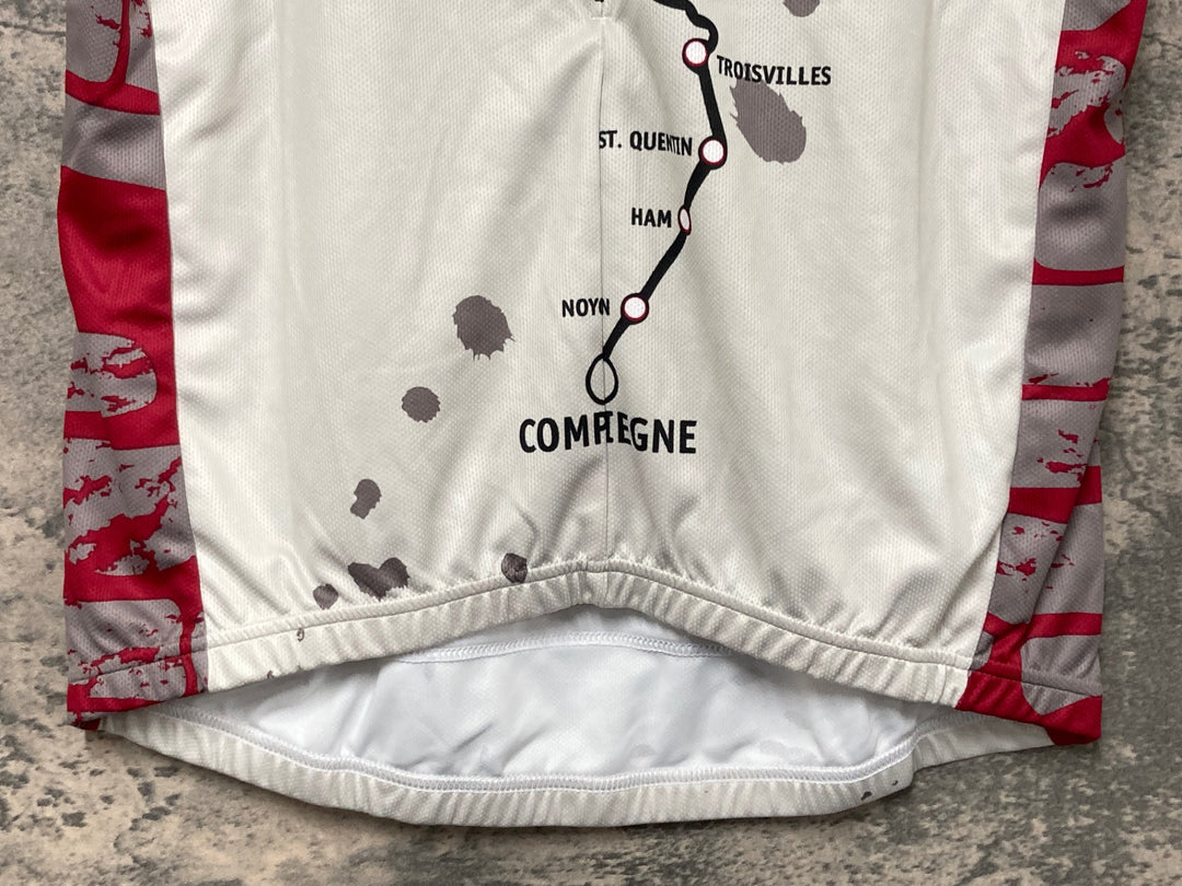 JW816 ジョルダーナ Giordana 半袖 サイクルジャージ 白 L