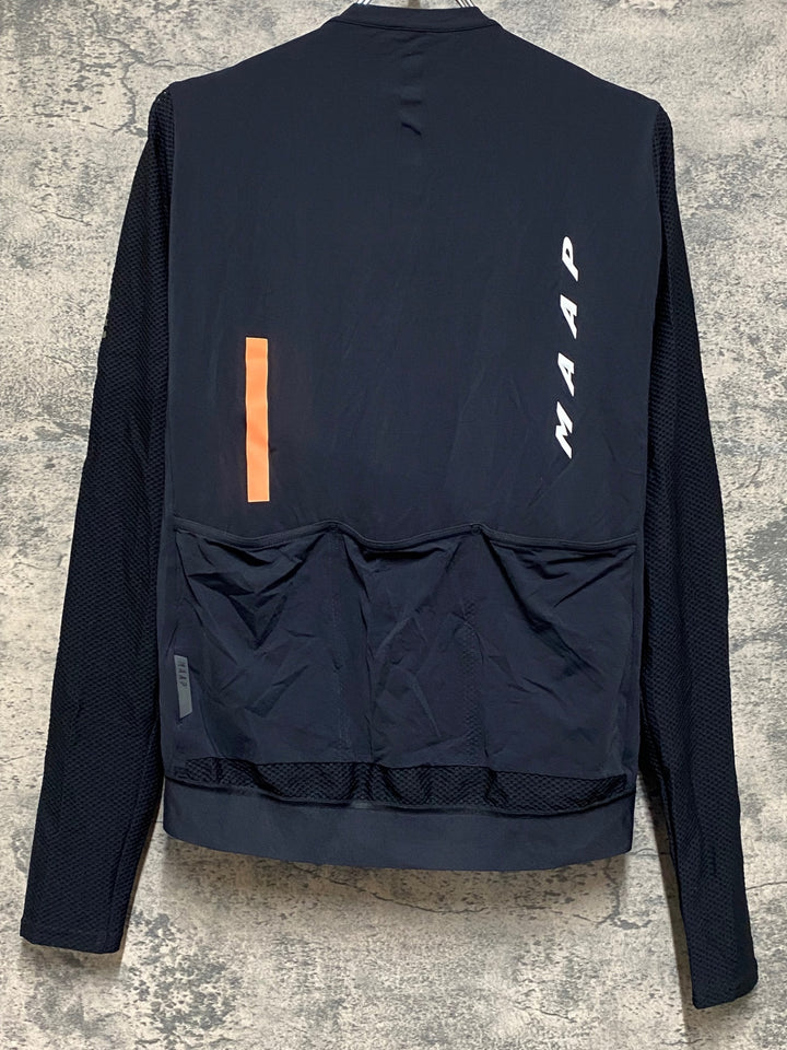 JP777 マープ MAAP PRO FIT JERSEY 長袖サイクルジャージ 黒 L