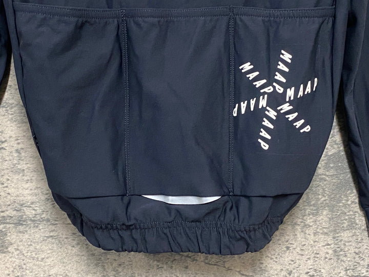 KL004 マープ MAAP THERMAL JERSEY 長袖 サイクルジャージ 黒 S
