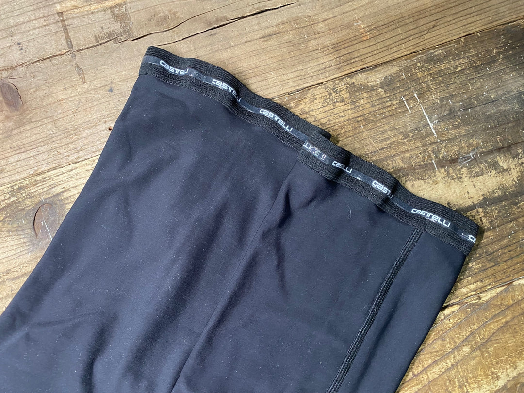 JJ492 カステリ CASTELLI MANO FLEX レッグウォーマー 黒 S 裏起毛