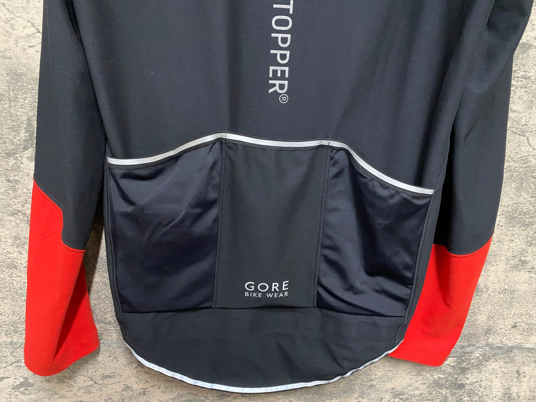 KM216 ゴアバイクウェア GORE BIKE WEAR 長袖 ウィンドジャケット 黒 S GORE WIND STOPPER