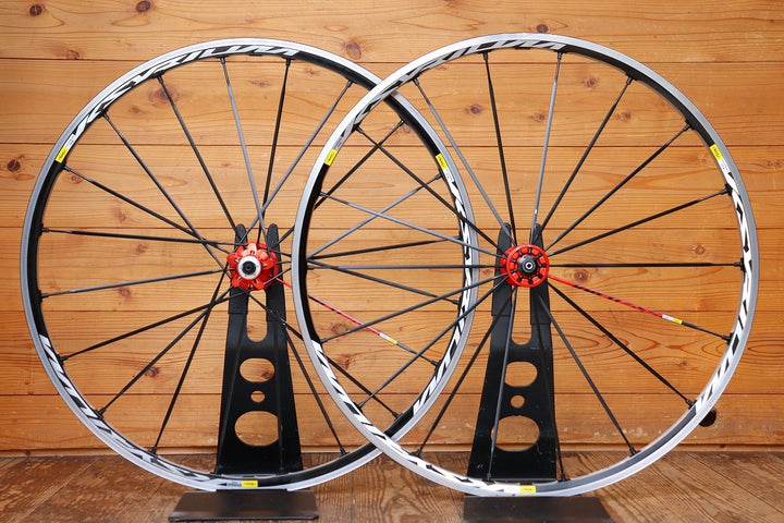 マビック MAVIC キシリウム KSYRIUM SL アルミ クリンチャー ホイールセット シマノ 11/12S ナローリム 15C 【芦屋店】