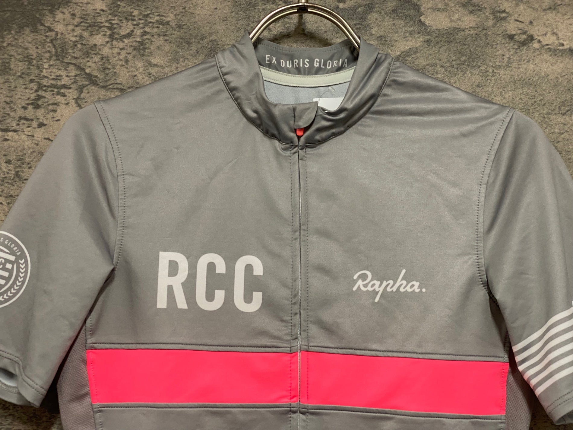 KF597 ラファ Rapha WOMEN'S RCC JERSEY 半袖 サイクルジャージ グレー