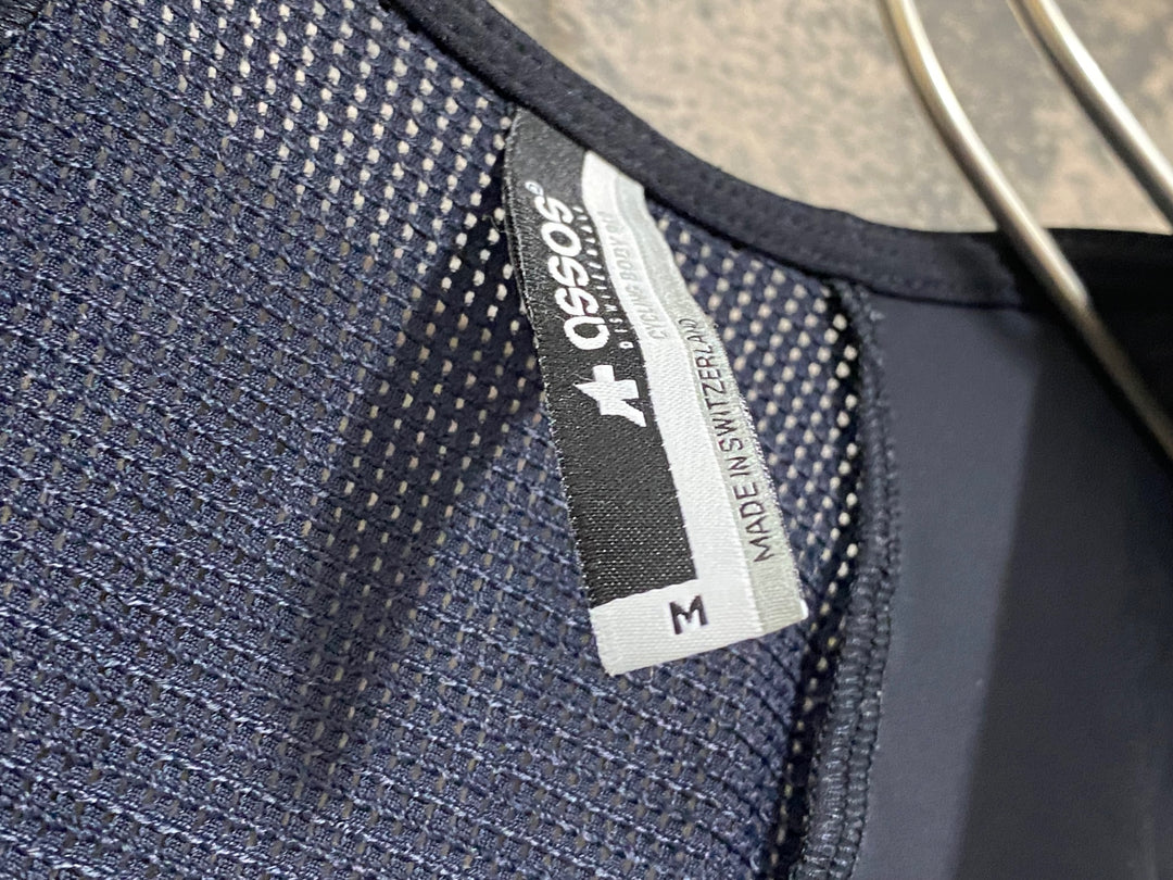 JN940 アソス assos ビブタイツ 白 黒 M 裏起毛 ※パッドスレ 汚れあり