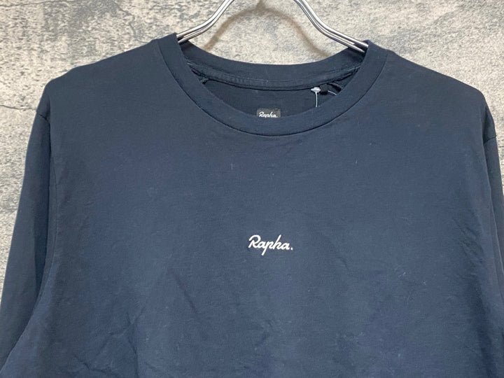 KA617 ラファ Rapha MEN'S LONG SLEEVE COTTON T-SHIRT 長袖 Tシャツ 黒 M