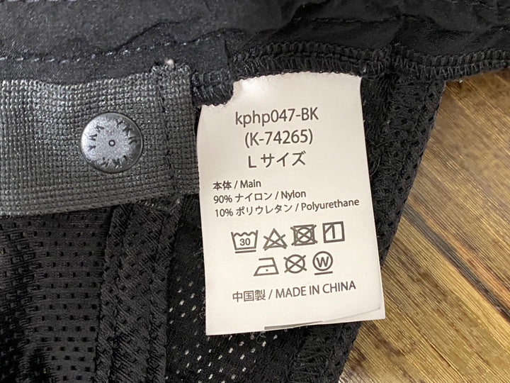 KI669 カペルミュール KAPELMUUR  kphp047-bk サイクル ハーフパンツ L 黒