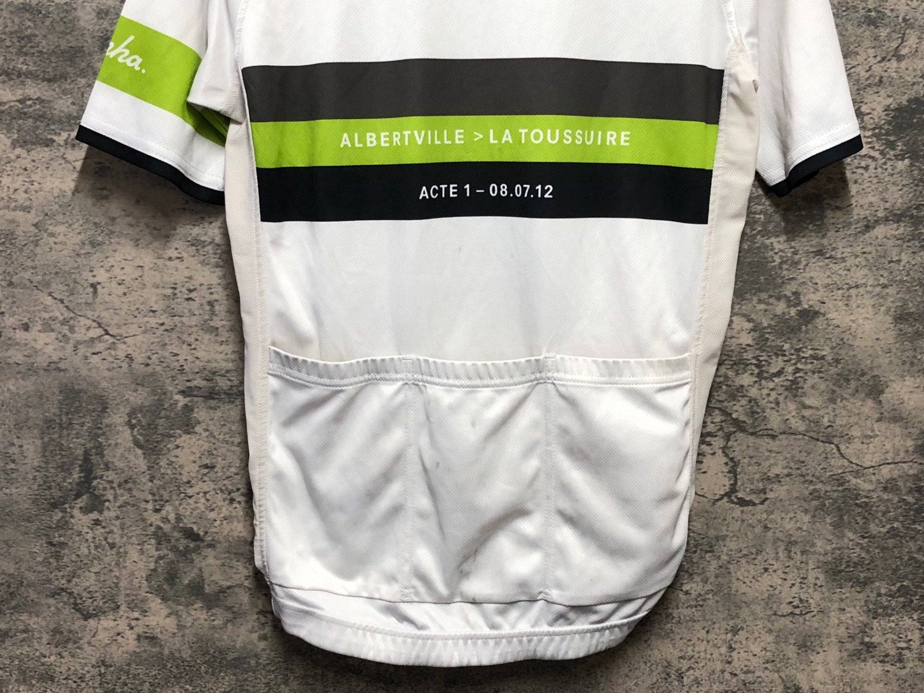 JZ505 ラファ RAPHA L'ETAPE DU TOUR 2012 半袖 サイクルジャージ S 白
