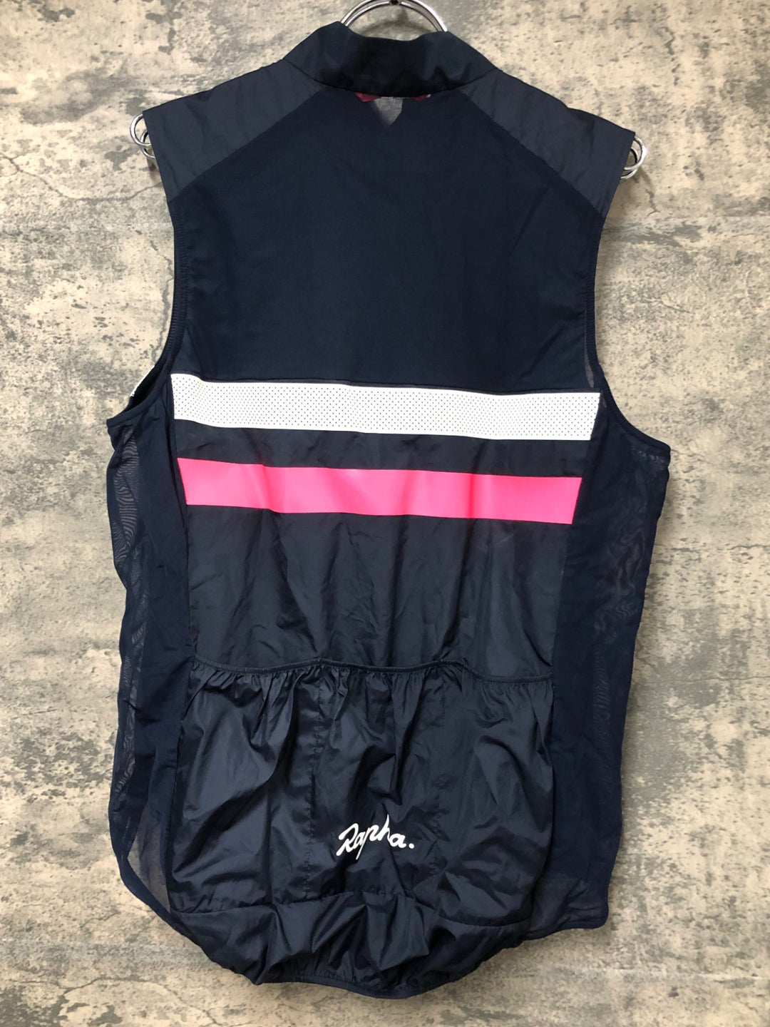 JT954 ラファ Rapha BREVET GILET WITH POCKETS サイクルベスト ジレ 紺 M
