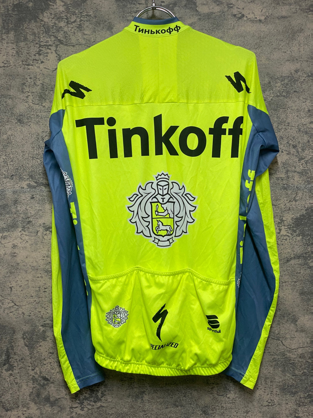 KJ858 スポーツフル sportful 長袖 サイクルジャージ 黄 M TINKOFF