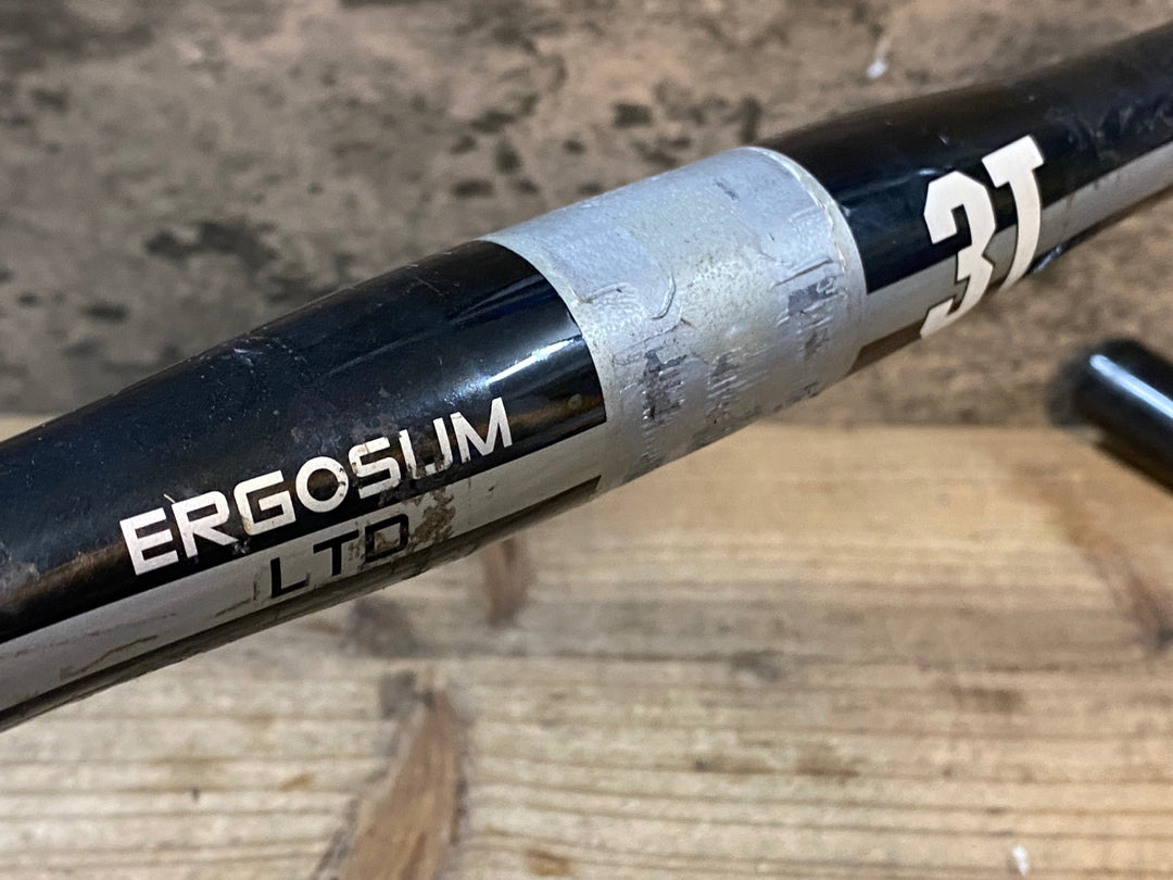JO981 3T ERGOSUM LTD カーボン ドロップハンドル ブラケットC-C420mm Φ31.8 ※固定跡強いためジャンク