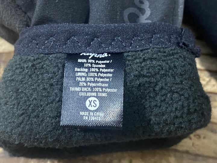 KP532 ラファ Rapha 長指 ウィンターグローブ 黒 XS 裏起毛