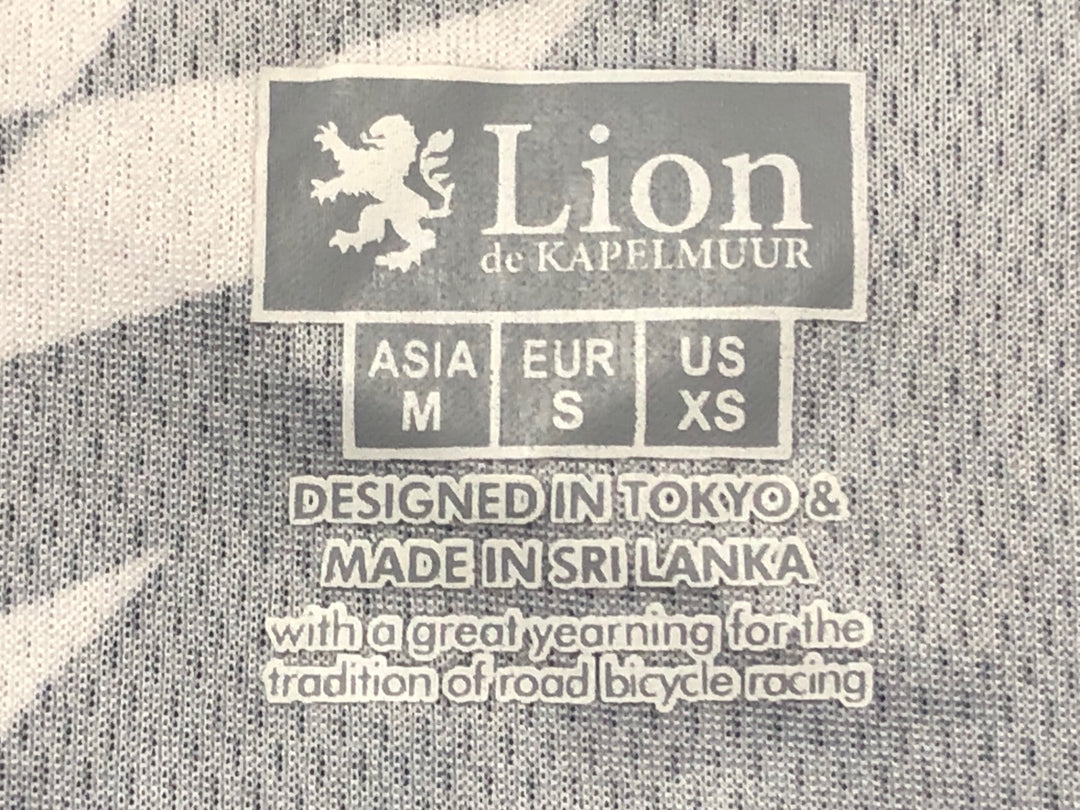 JS813 リオンドカペルミュール Lion de KAPELMUUR 半袖 サイクルジャージ 黒 Ｍ