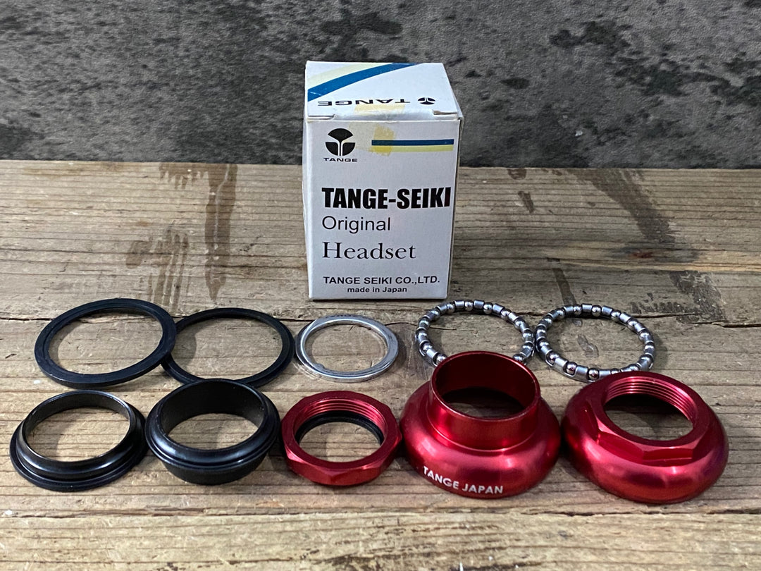 KP674 未使用 タンゲセイキ TANGE SEIKI パッセージ PASSAGE DX 1インチ スレッド ヘッドパーツ ヘッドセット JIS規格 赤
