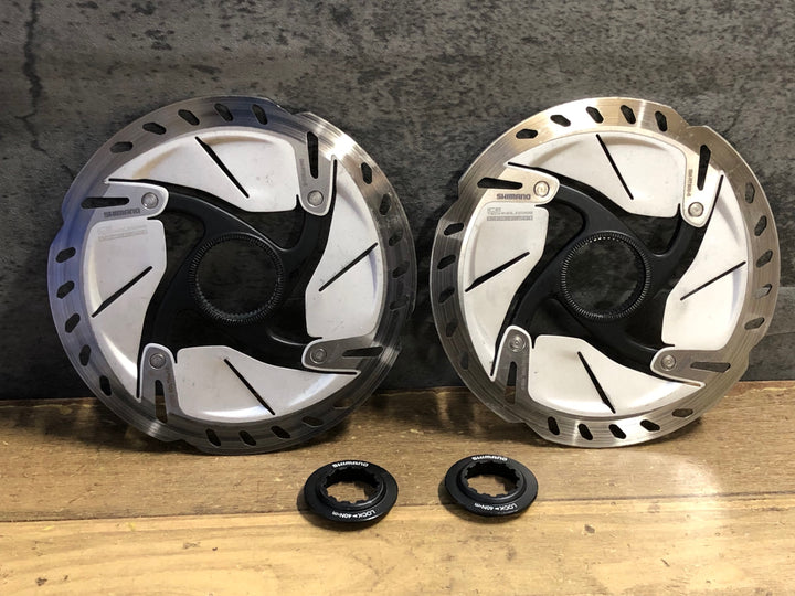 KI661 シマノ SHIMANO SM-RT800 ディスクブレーキローター 前後セット Φ160 厚さ1.63/1.68mm